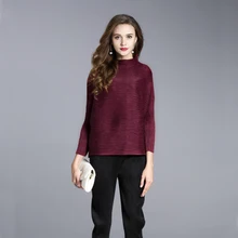 Модные стильные футболки с рукавом три четверти, свободные однотонные футболки с вырезом-лодочкой