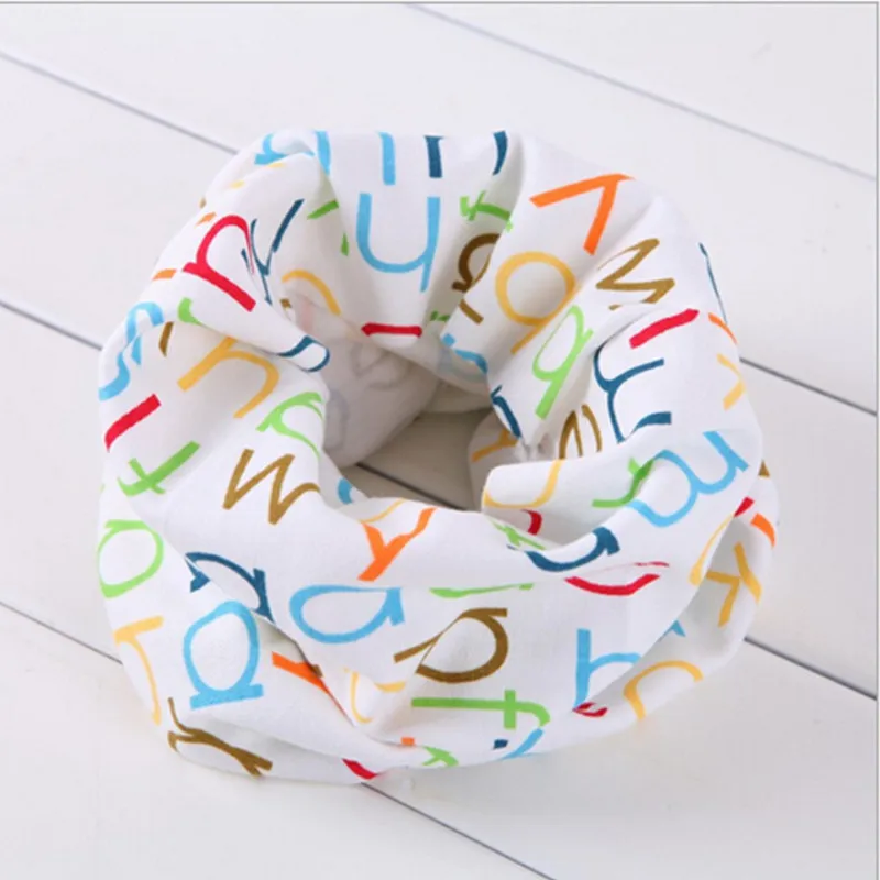 new retail duck fish frog words car animal cartoon O ring baby collars kids scarf bib warm neck wear scarves child burp cloth