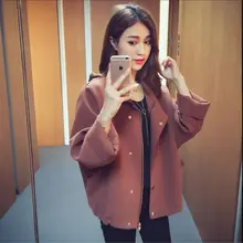 Новинка весны свободный, в Корейском стиле куртка с рукавом летучая мышь куртка цвет Женская куртка для отдыха