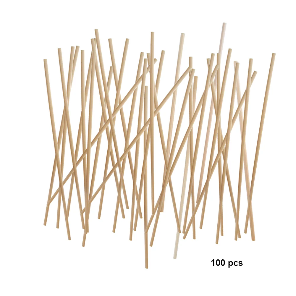 

100Pcs/Pack Eco Friendly Bar Kitchen Supplies Biodegradable Wheat Non Toxic Disposable Drinking Straw Party Birthday Milk Tea