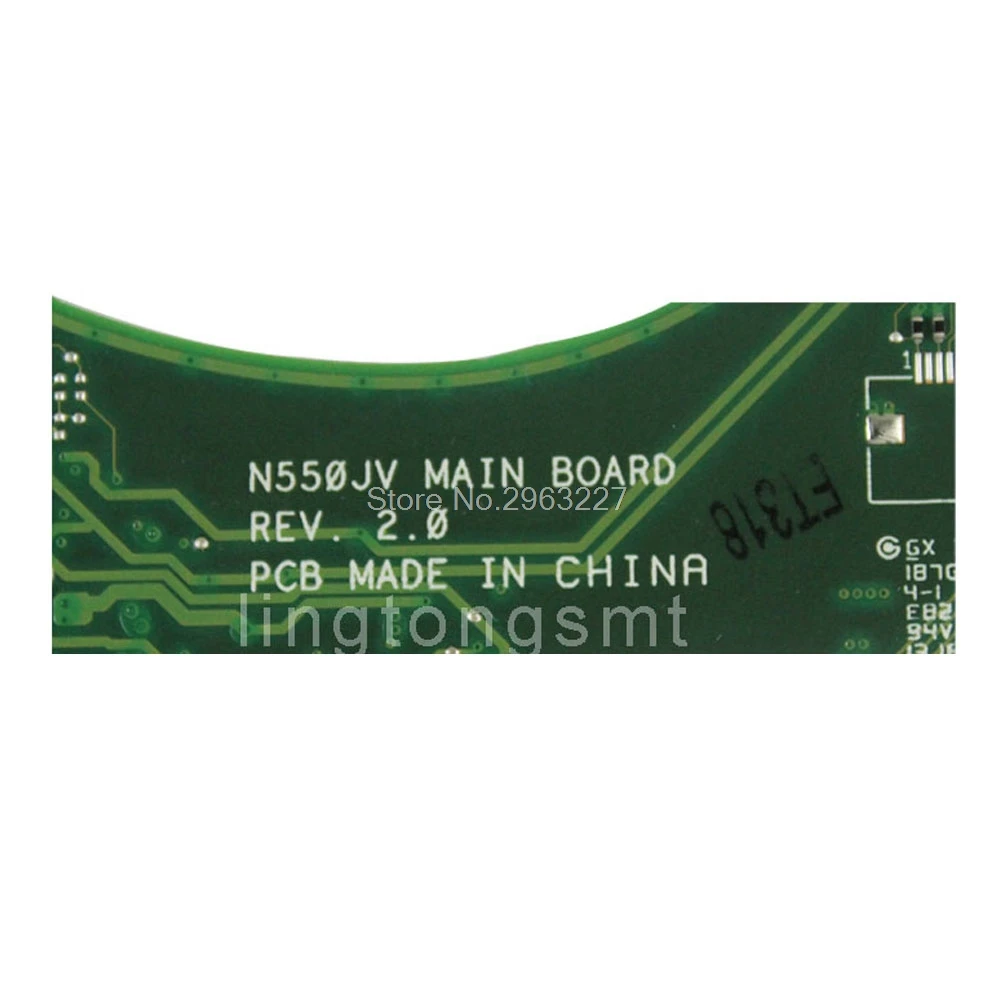 Отправка платы + N550JV материнская плата i7 GTX750 4 ГБ для For Asus N550J G550JK Q550JV ноутбука