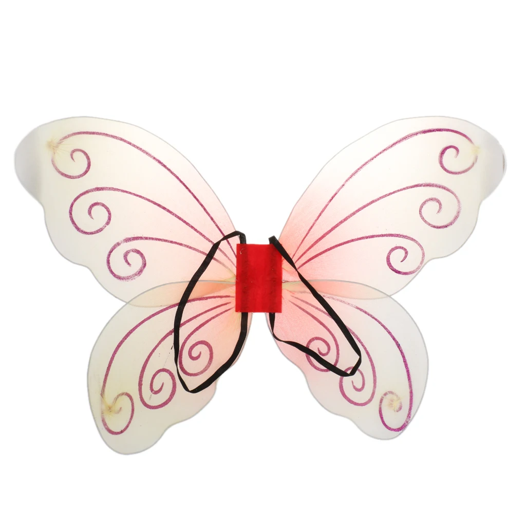 

Fairy Tale Princess Cosplay Costume Butterfly Wings Shawl Cape Stole Kids Boys Girls Scarf Wrap Accessories Party Dress Orange