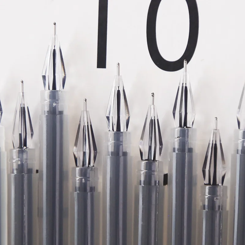 

Jonvon Satone 36 Pcs Diamond Head Creative Gel Pen 0.38mm Black Blue Red Pen Wholesale Japanese Stationery For School Supplies