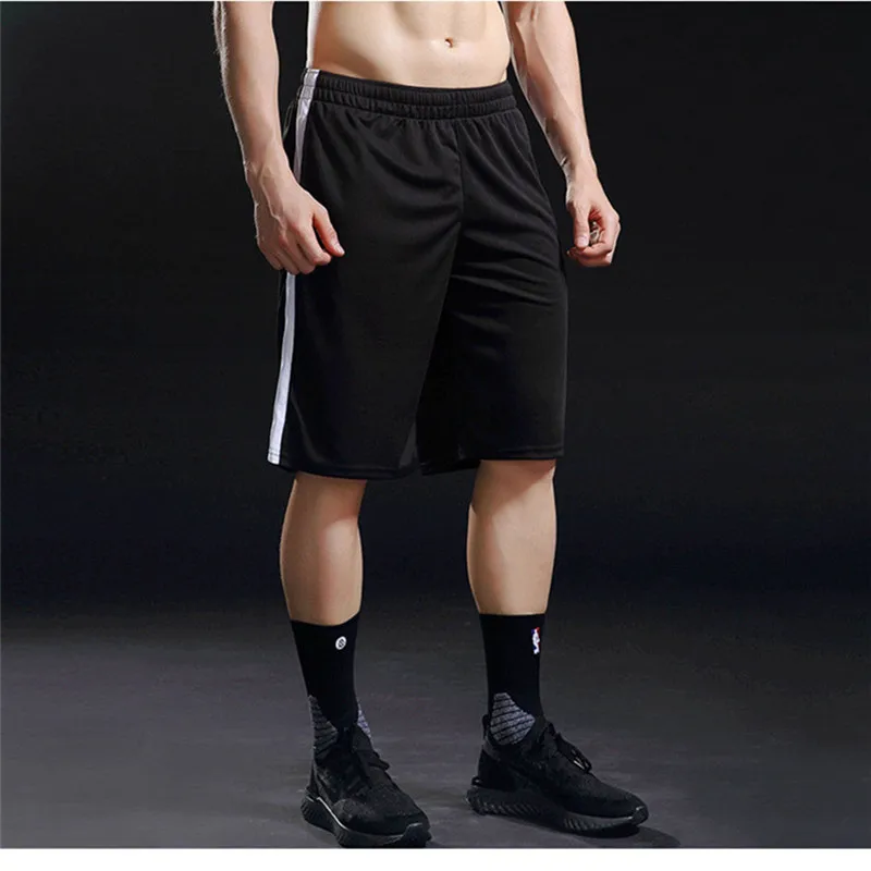 Шорты для спортзала Мужская одежда для фитнеса быстросохнущая эластичная талия мужские черные белые пляжные шорты спортивные дышащие шорты
