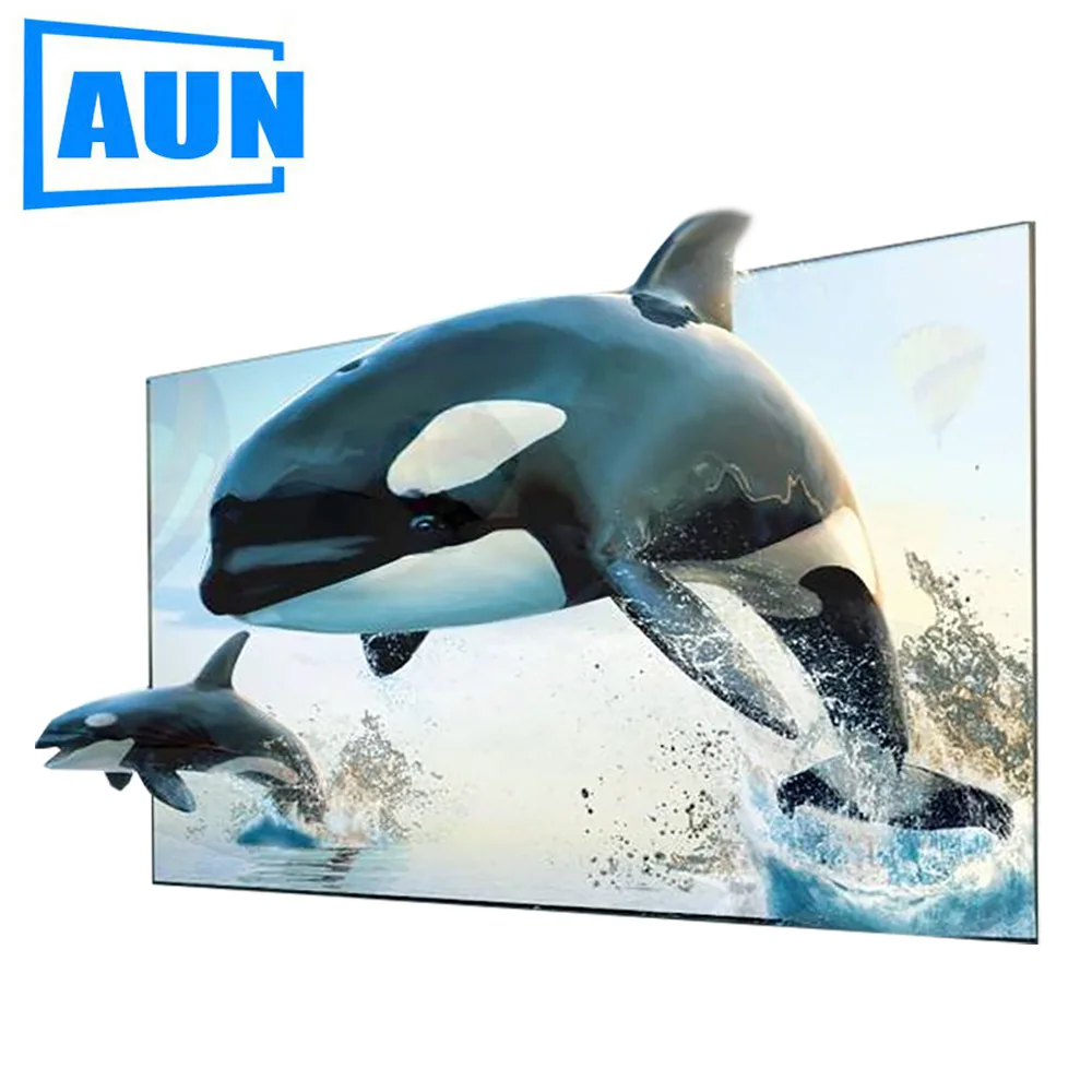 

AUN Anti-light projector screen 16:9 Reflective Fabric 60/100 inch for Home theater, ALR Screen for AUN projector LED/DLP C80