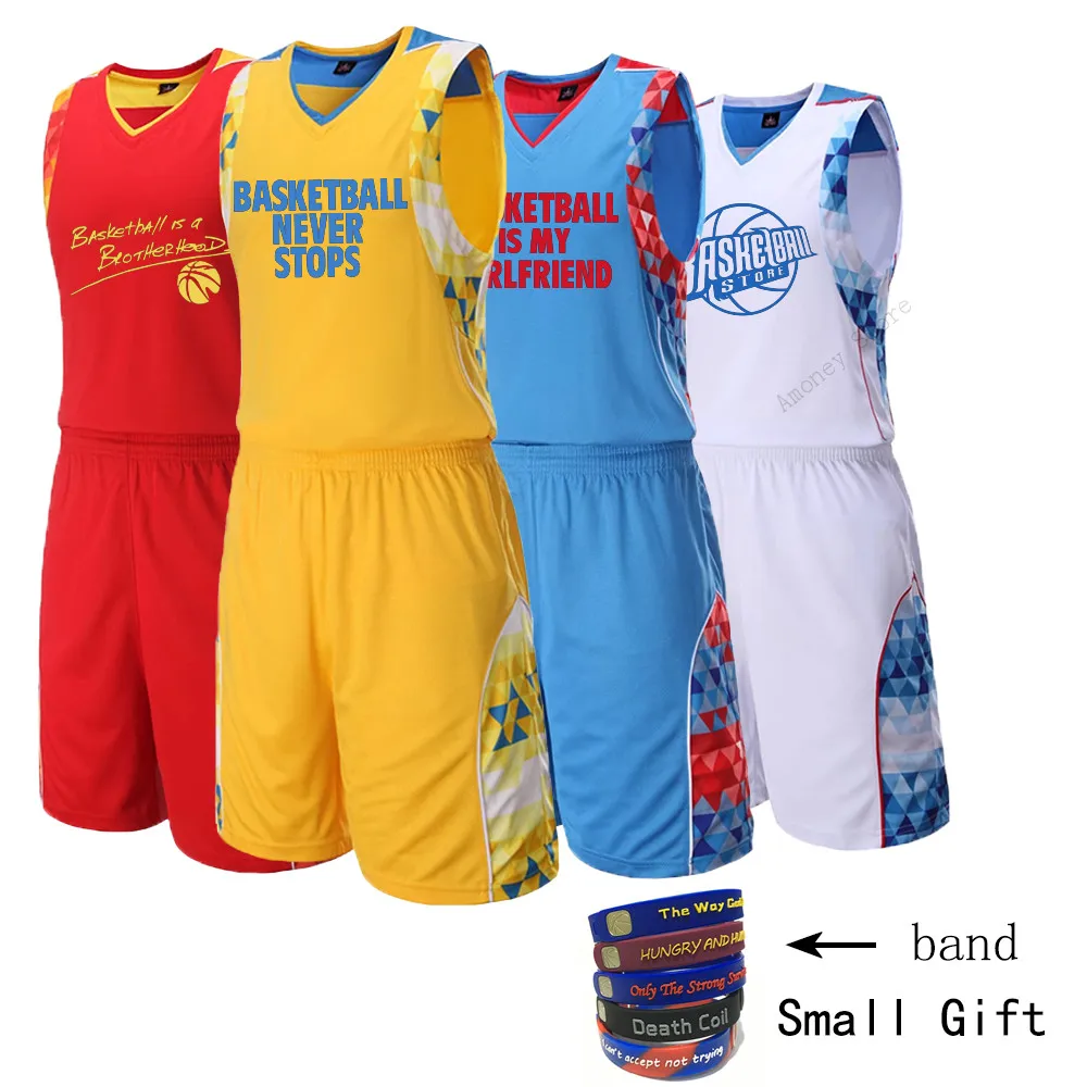 Adsmoney 4 colors men throwback basketball jerseys sets blank