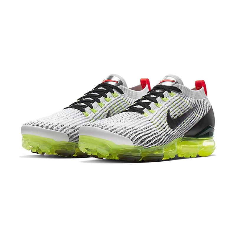 Original Authentic Nike AIR VAPORMAX FLYKNIT 3 Men's Running Shoes Shock Absorbing Breathable Sports Outdoor Sneakers AJ6900-100