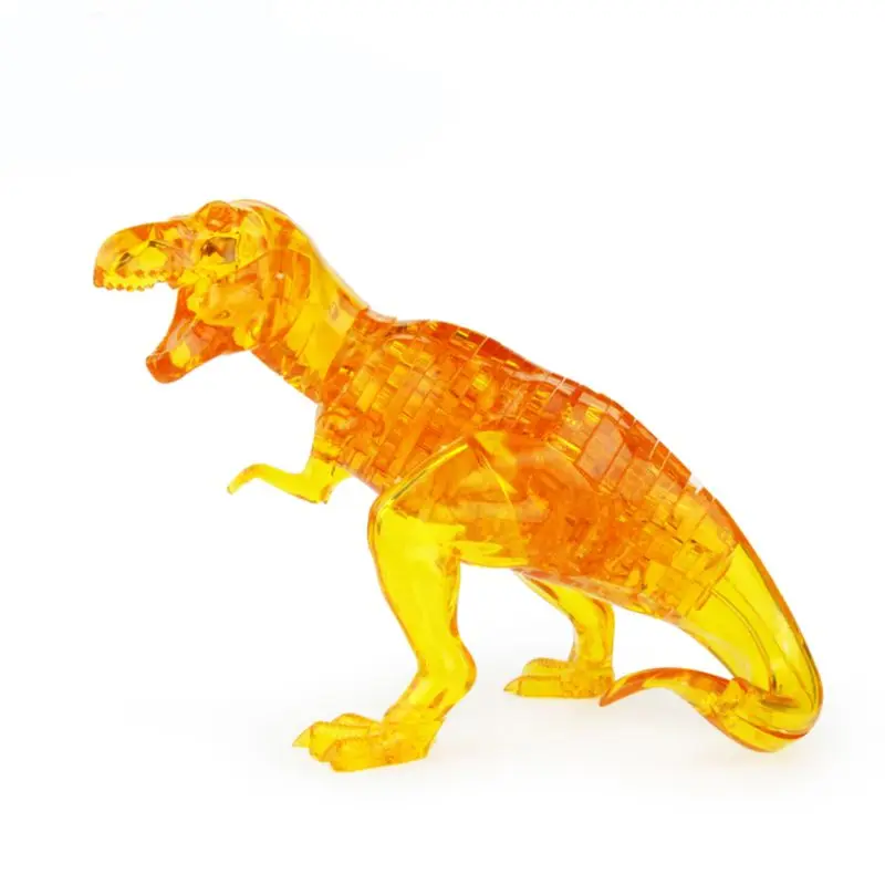 50 шт./компл. 3D Кристалл Головоломка динозавр модель-пазл строительство DIY игра Дети Развивающие игрушки подарки