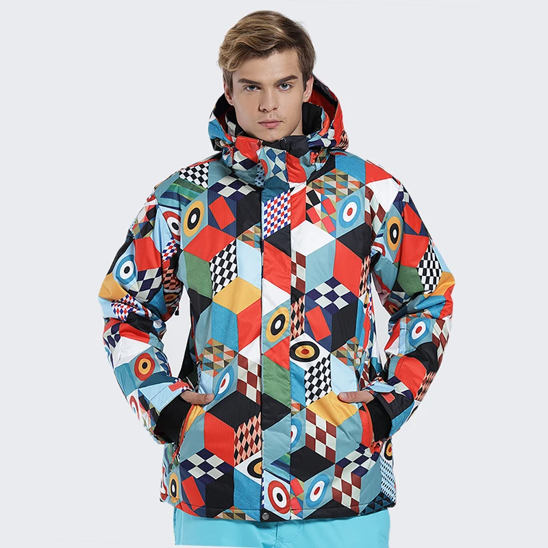 Gsou invierno chaquetas de esquí hombres chaqueta de snowboard esquí trajes de nieve chaqueta esqui hombre Veste ski Homme ropa de esquí Lobo