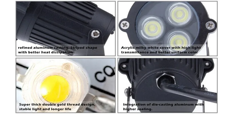 Светодиодный светильник для газонов, 3 Вт, 12 В/85-265 в, для улицы, для сада, Водонепроницаемый светодиодный светильник, лампа, точечный светильник, 330лм,,, новинка