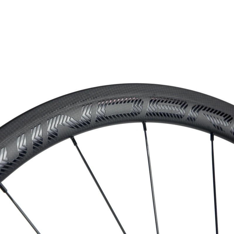 1 Pair of WIND BREAK 38mm carbon wheelset full carbon bicycle wheels 700C clincher wheel