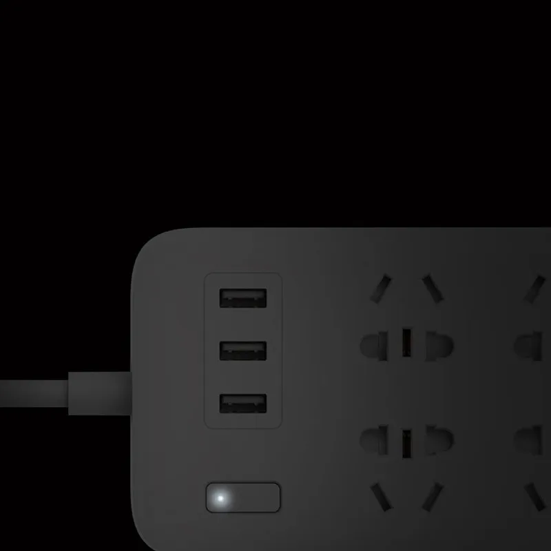 В наличии Xiaomi 6 розеток С 3 USB быстрой зарядки 2.1A USB Smart power Strip power Plug зарядное устройство Портативный США Великобритания ЕС AU адаптер