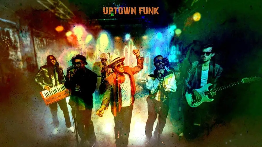 

Poster The band Bar performance uptown funk bruno mars music band Home Decor Canvas Poster Print