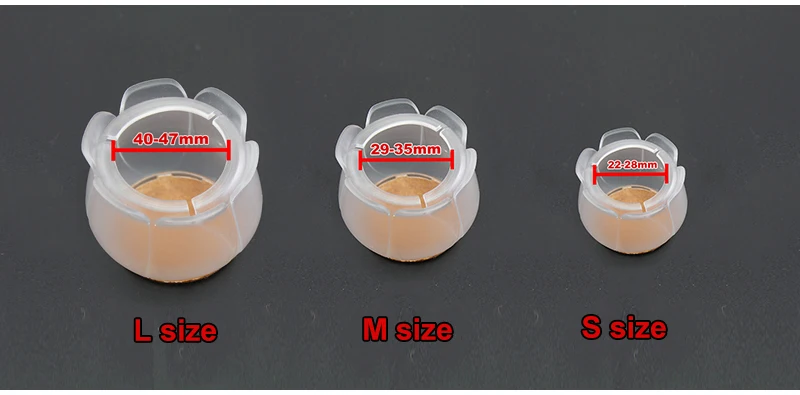 16 шт./компл. большой колпачки на ножки стула форма цветка стул ноги защитная крышка ножка стола охватывает круглым дном круг для круглый