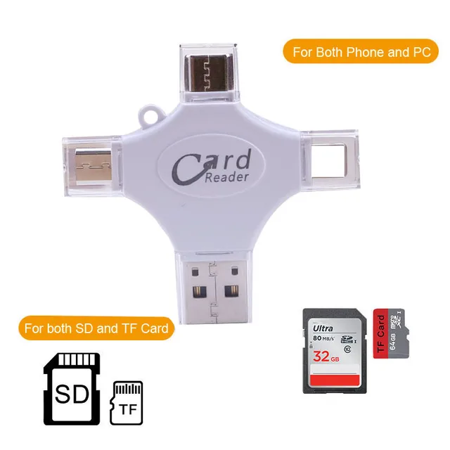 Best Price All in 1 Type C & Micro USB & USB & iOS OTG Memory Adapter SD TF Card Reader For iPhone X 6 7 8 IPAD Android Phone Computer PC Best Price All in 1 Type C & Micro USB & USB & iOS OTG Memory Adapter SD TF Card Reader For iPhone X 6 7 8 IPAD Android Phone Computer PC