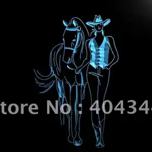 LB762-Western Cowgirls лошадь пивной бар светодиодный неоновый свет знак