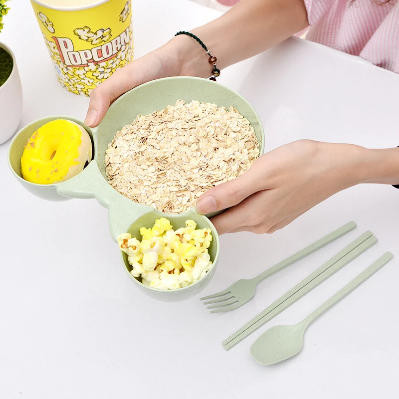 4 Pcs Children Baby Bamboo Tableware Solid Feeding Mickey Dishes Baby Bowl Plate Food Feeding Dinnerware Set Plates for Children 4 Pcs Children Baby Bamboo Tableware Solid Feeding Mickey Dishes Baby Bowl Plate Food Feeding Dinnerware Set Plates for Children