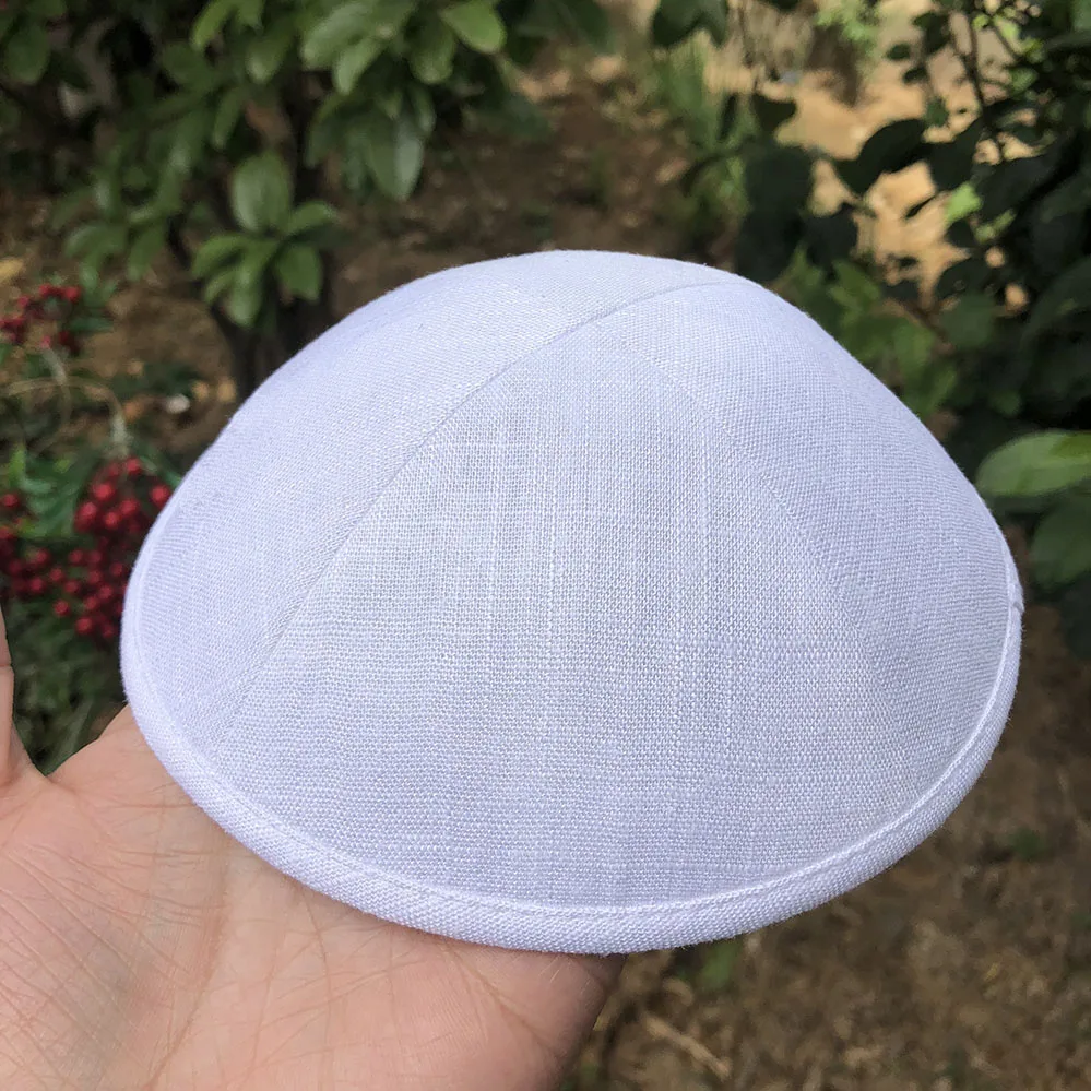 

LINEN KIPOT, KIPPOT, KIPPAH CAPS, YARMULKES, CIPA, JEWISH CAPS for wedding