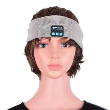 

Unisex Smart Warm Headband Wireless Bluetooth Caps Headphone Headset Speaker Mic