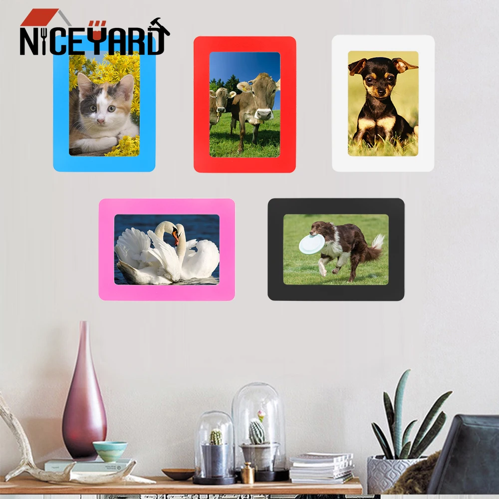 

NICEYARD Magnetic Picture Frames Magnetic Photo Frame Frame For Painting Picture Poster Refrigerator Sticker PVC 11.8*16 cm