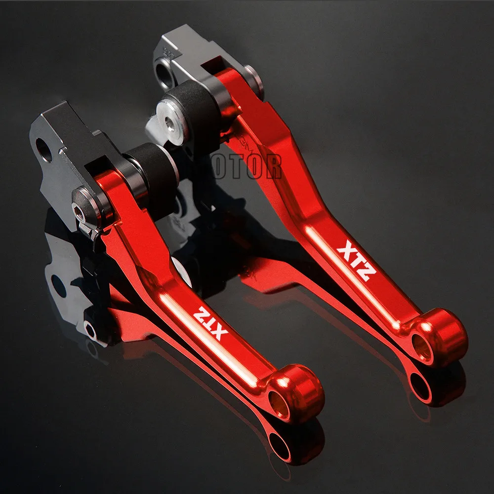 ЧПУ Pivot тормозной рычаг сцепления для YAMAHA XTZ250 XTZ 250 XT 250 X XT250X XT 250X XT250 X 2006- мотоциклов сцепные ручка - Цвет: red-XTZ250
