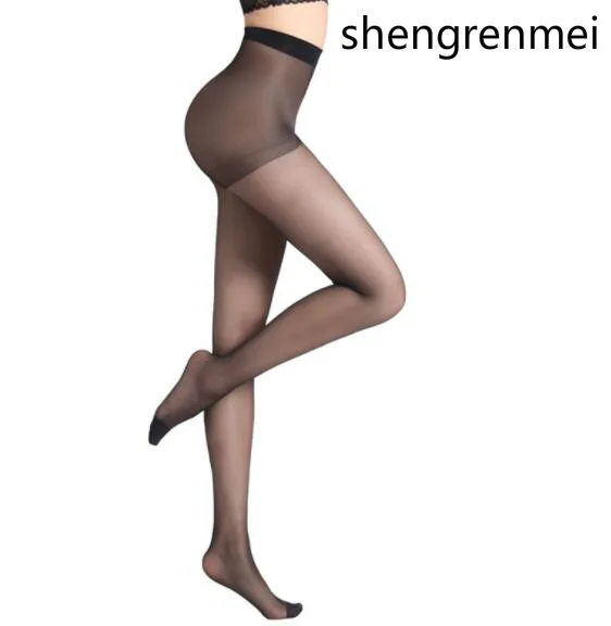 Shengrenmei модные летние колготки для новорождённых женские колготки для женщин пикантные ультра-тонкие чулки черный кофе дропшиппинг - Цвет: Black