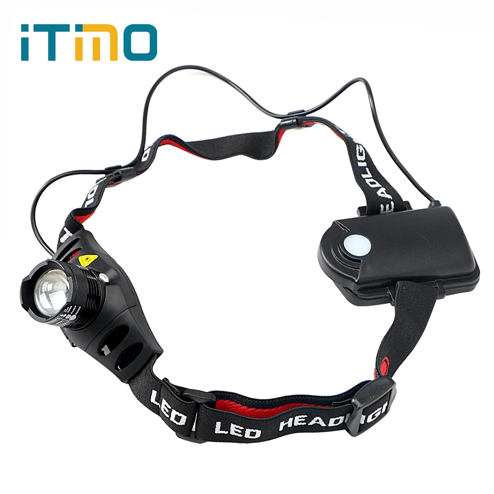 Headlight 3 Modes Zoomable LED Headlamps Emergency Light For Outdoor