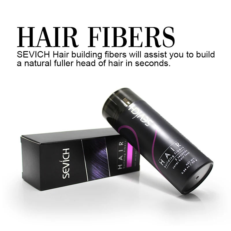 Sevich Hair Building Fiber Styling Color Powder refill 100g+gel 25g+Applicator Extension Keratin Thinning Hair Spray 3pcs/lot hair building powder hair building fibers