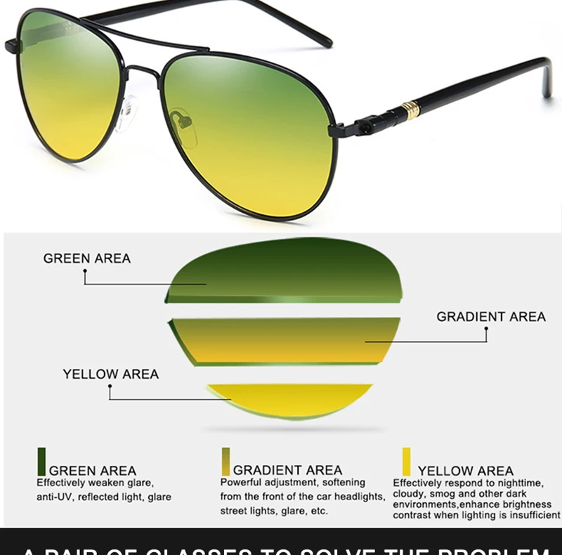 Psacss Classic Pilot Photochromic Sunglasses Men Driving Clear Polarized Lens Sun Glasses Male Vintage Brand Sunglass Oculos UV Psacss Classic Pilot Photochromic Sunglasses Men Driving Clear Polarized Lens Sun Glasses Male Vintage Brand Sunglass Oculos UV