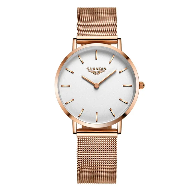 

GUANQIN GS19092 watch women luxury brand female new simple casual Korean female leather belt waterproof fashion quartz watch