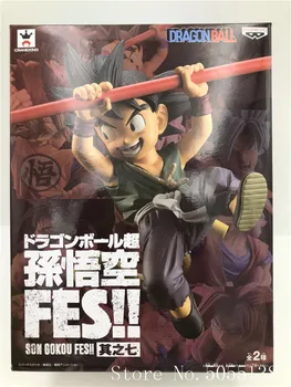 

BANPRESTO Original Dragon Ball Z DBZ FES Fighting Childhood Kid Black Goku Action Figure Toys Figurals Dolls