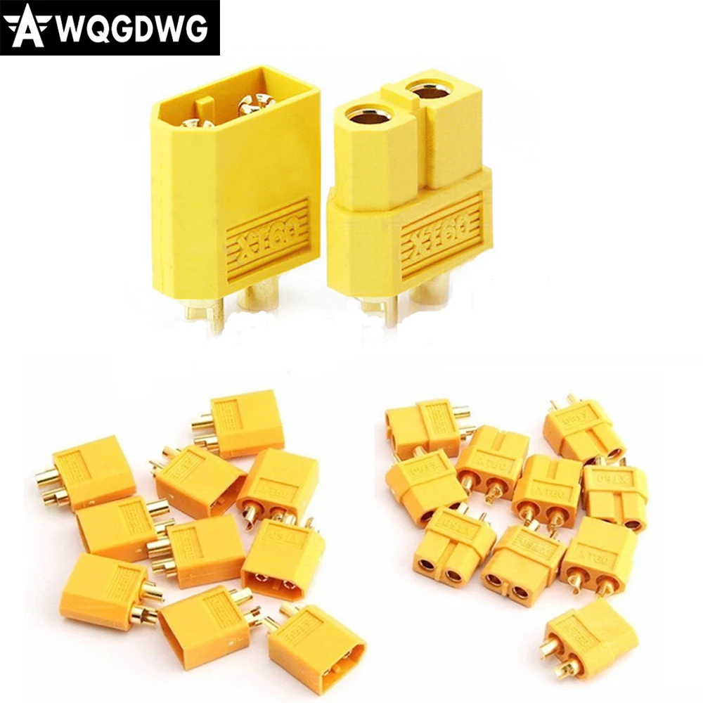 200 pcs XT60 bullet Connectors plugs Male Female for RC Lipo Battery register shipping 100 pairs