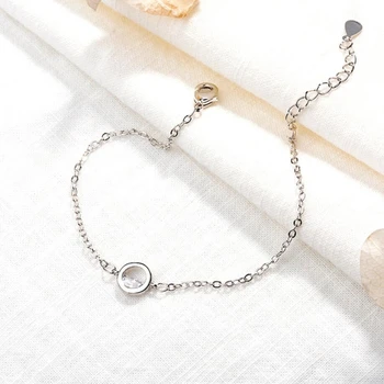 

Sole Memory Fresh Clear Spring Simple Student Forest Girlfriend Gift 925 Sterling Silver Female Resizable Bracelets SBR144