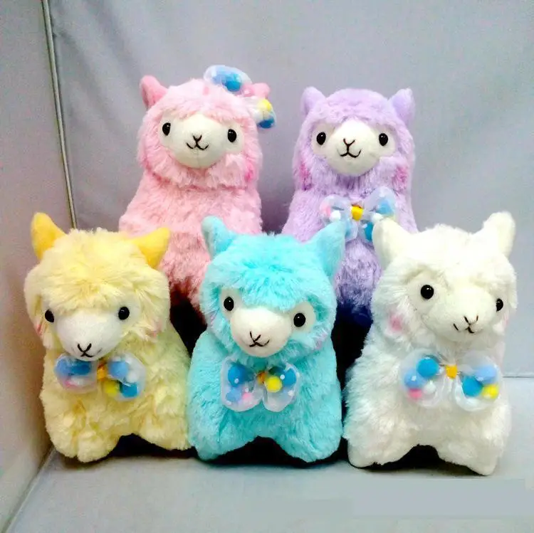 New Kawaii 17cm Alpaca Vicugna Pacos Plush Toy Japanese Soft Plush