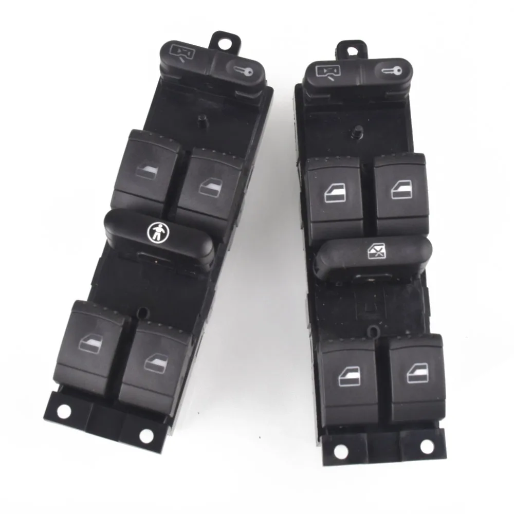 Car Power Window Switch Panel Master Console Control Switch for VW