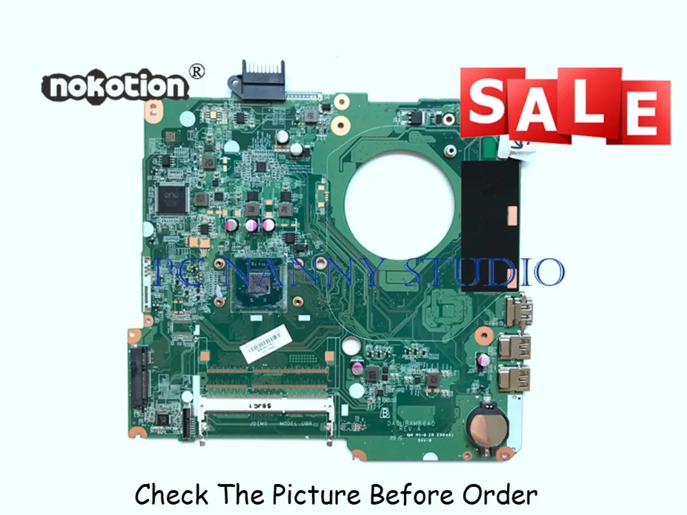 

PANANNY 828166-601 DAOU8AMB6A0 for HP 15-F laptop motherboard N3540 2.16Ghz DDR3 tested