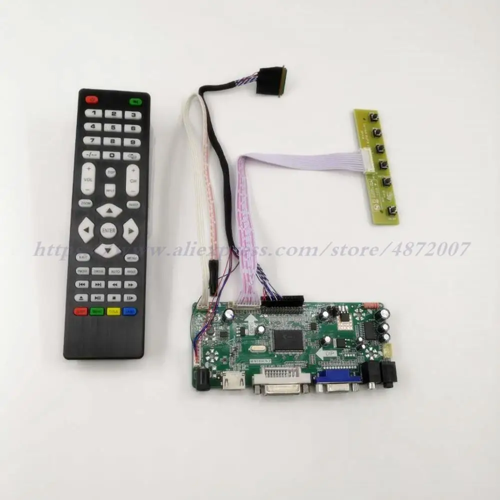 

TV HDMI VGA AV USB AUDIO LCD Controller Board For 14"15.6" B140XW01 B156XW02 LP156WH2 B156XW04 B156XTN02.1 1366x768 LCD Screen