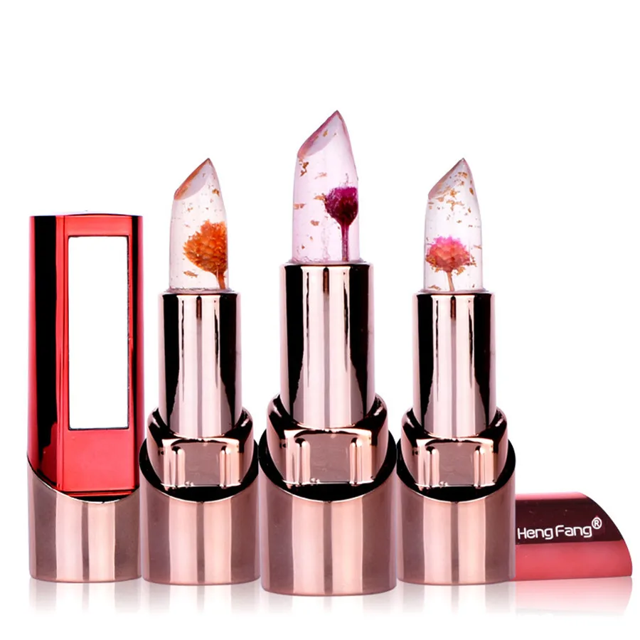 

Magic Change Color Flower Lipstick Moisturizer Long-lasting Transparent Natural Red Lip Stick Flower Lipstick#121