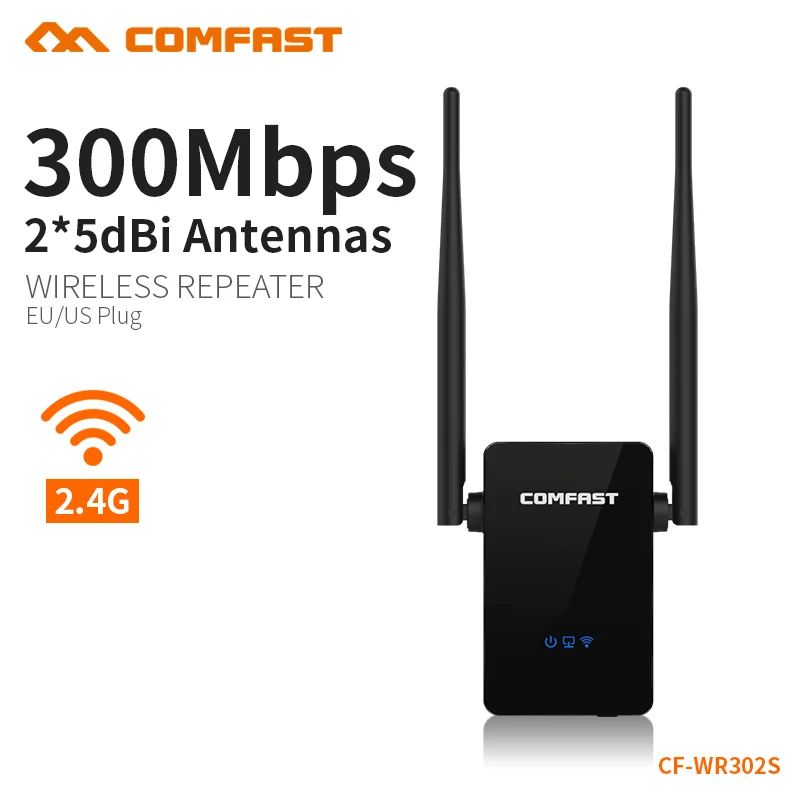 COMFAST беспроводной Wi Fi ретранслятор 300 Мбит/с 802.11n/b/g сети Extender сигнала антенный усилитель Repetidor CF-WR302S