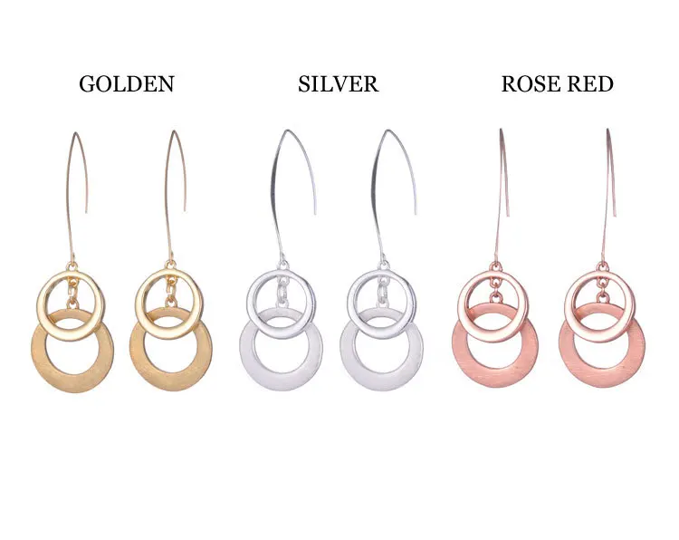 Shineland Новое поступление bijoux/трендовые/розовое bijoux сплав пирсинг Circel серьги для