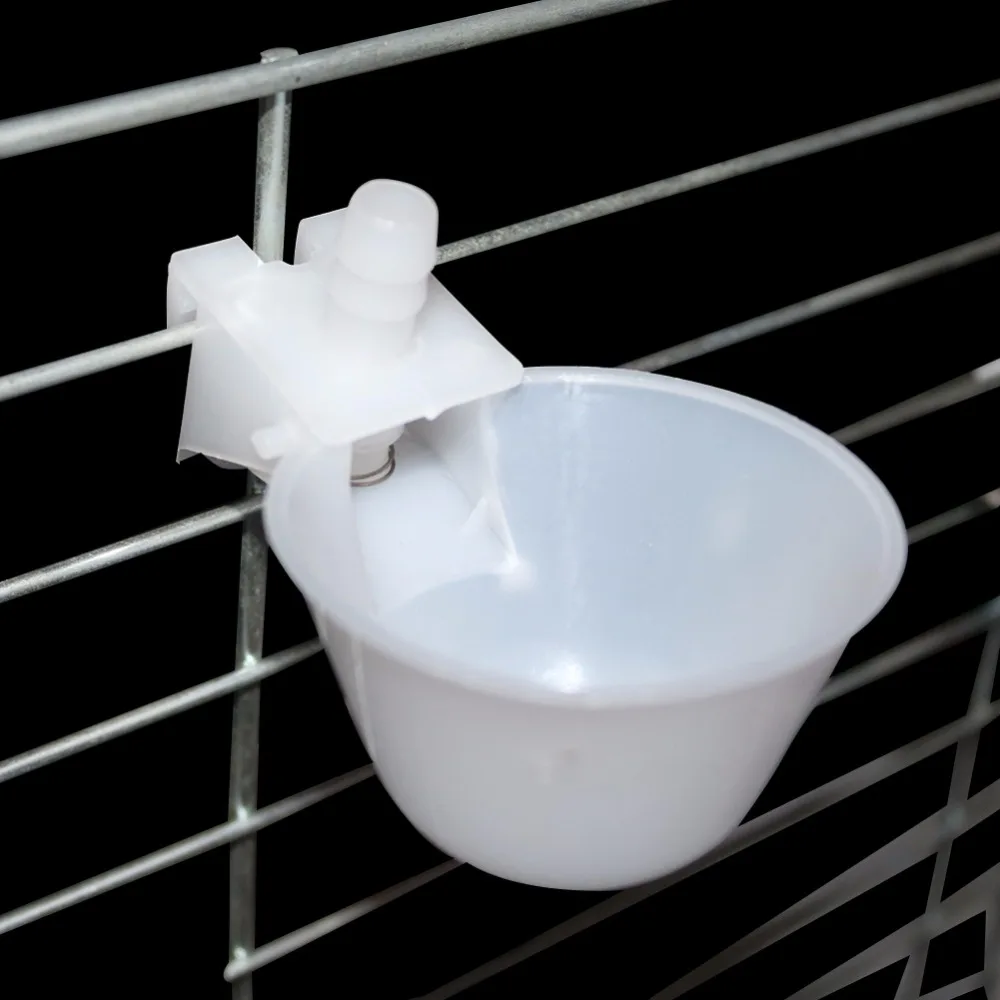 Bird drinking fountain Quail drinking Pigeons water bowl Poultry cup Quail Cage 5 Pcs