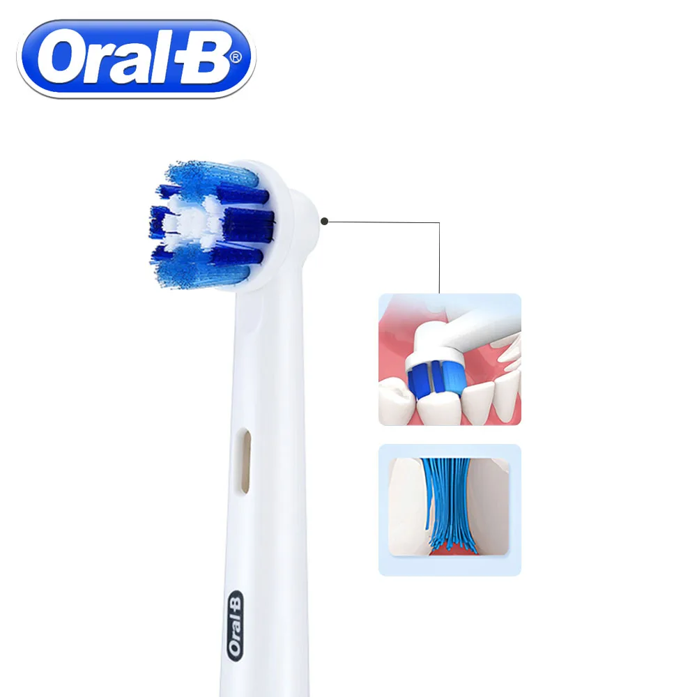 Jual 4 PC atau 2 PC Oral B Presisi Membersihkan Kepala Sikat Penggantian Electric Sikat Gigi Kepala Kebersihan Mulut Gigi Plakat Hapus dewasa EB20