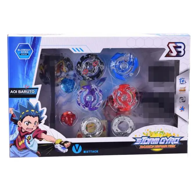 

Beyblade BB804A Burst Arena Metal Fusion Set 4pcs Gyro Starter Set with Launchers Starter String Boosters Beyblades Toys for Kid