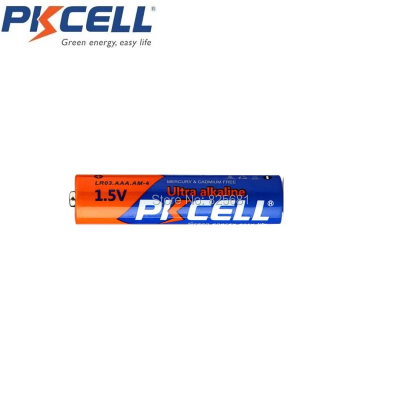 4 шт. PKCELL aaa LR03 1,5 в 140 мин супер сухая щелочная батарея упакована с 1 шт. батарейный блок для Walkman пульта дистанционного управления игрушки
