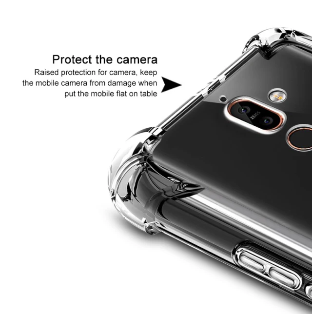 IMAK черный матовый и прозрачный чехол для Nokia 7 Plus Чехол Броня Силиконовый ТПУ чехол для телефона Nokia 7 Plus задняя крышка Nokia7 Plus Coque