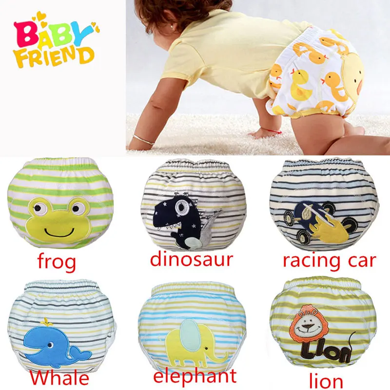 Babyfriend новые милые хлопковые детские трусики для приучения к горшку многоразовые туалетные подгузники штанишки для подгузников моющийся Туалет тренировочное нижнее белье