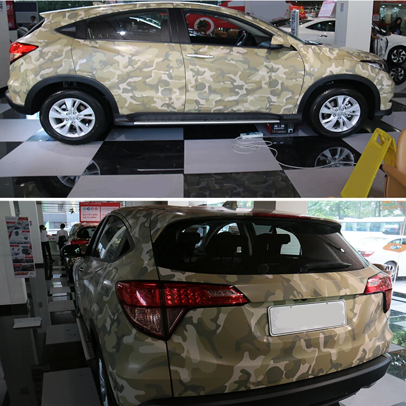 Автомобильный Стайлинг POSSBAY 60x152 см камуфляжная Виниловая наклейка для