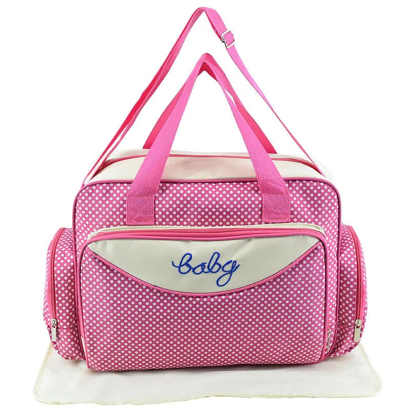 MOTOHOOD Baby Diaper Bag Organizer Baby Care Carriage Bag For Stroller Fashion Dot Multifunction Baby Bags For Mom 451530cm (14)