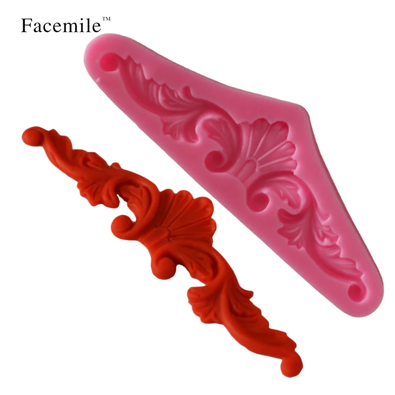 

Facemile 2000Y Lace Pattern Silicone Mold Fondant Mold Gift Decorating Tools Kitchen Silicone Lace Mold 50-223