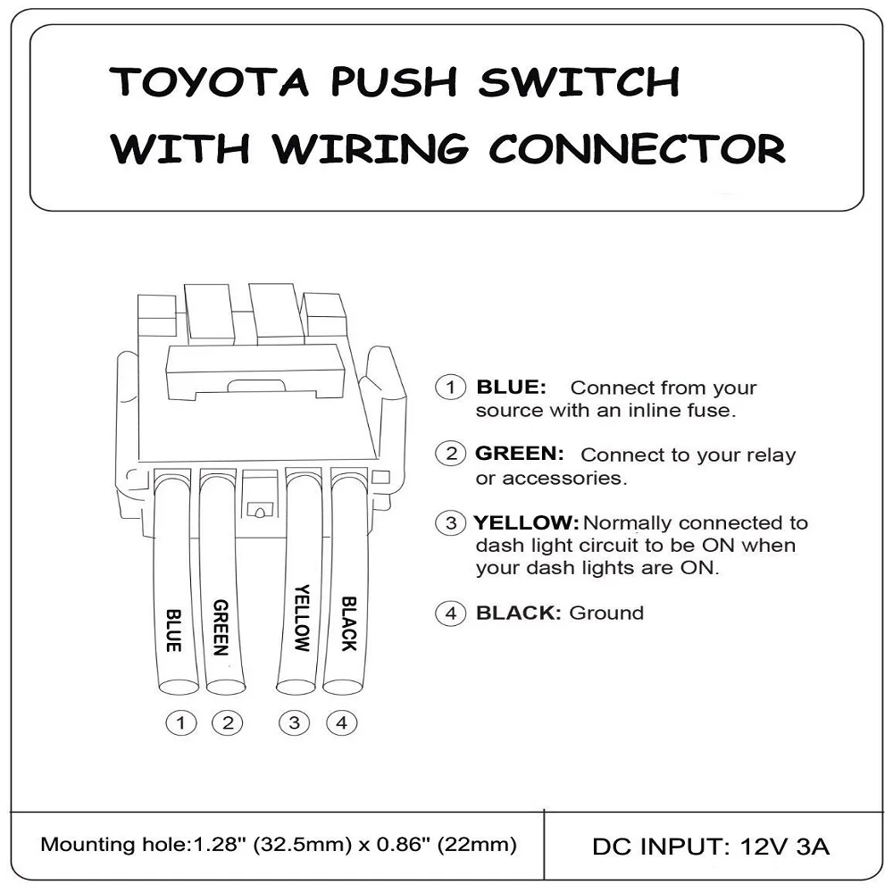 Кнопочный переключатель с разъемом HDMI Провод для Toyota-для Landcruiser 200 серии 2008-2013, RAV4 2006-2011, Hilux-начиная с зомби огни